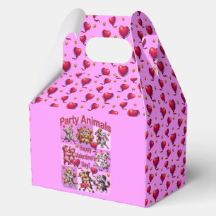 Valentinstag Tanzende Paare "Party Animals" Geschenkschachtel