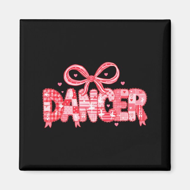 Valentinstag Tänzer Ballett Design  Magnet (Vorne)