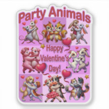 Valentinstag Tanzpaare "Party Animals"