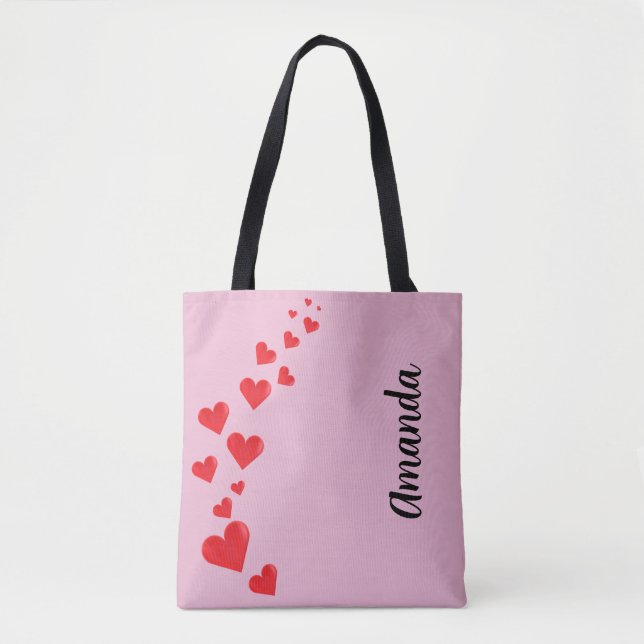 Valentinstag Tasche des roten Herzens (Vorderseite)