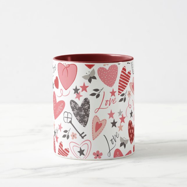 Valentinstag Tasse (Zentrum)