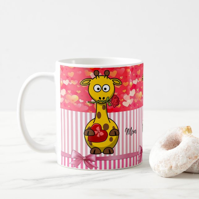 Valentinstag-Tasse Kaffeetasse (Mit Donut)