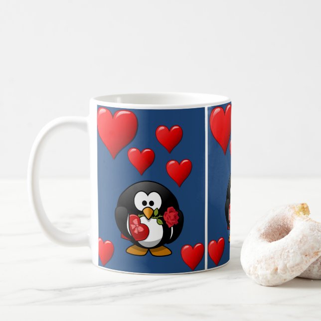 Valentinstag-Tasse Kaffeetasse (Mit Donut)