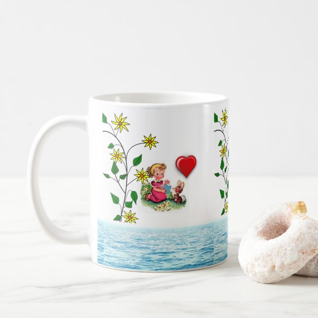 Valentinstag-Tasse Kaffeetasse (Mit Donut)