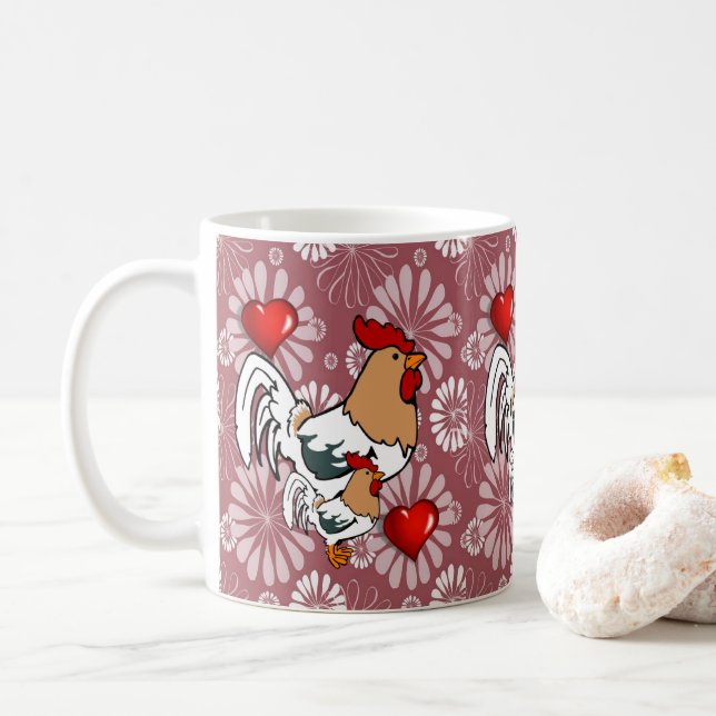 Valentinstag-Tasse Kaffeetasse (Mit Donut)
