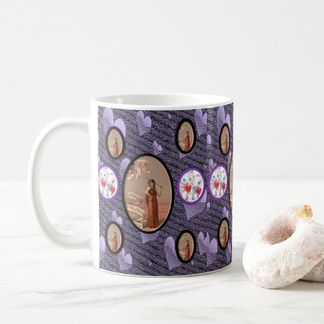 Valentinstag-Tasse Kaffeetasse (Mit Donut)