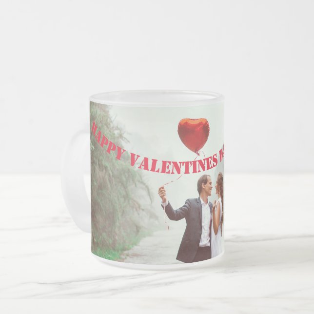 Valentinstag-Tasse Mattglastasse (Vorderseite Links)