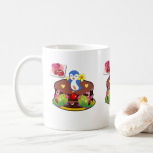Valentinstag Tasse Pinguin Hearts