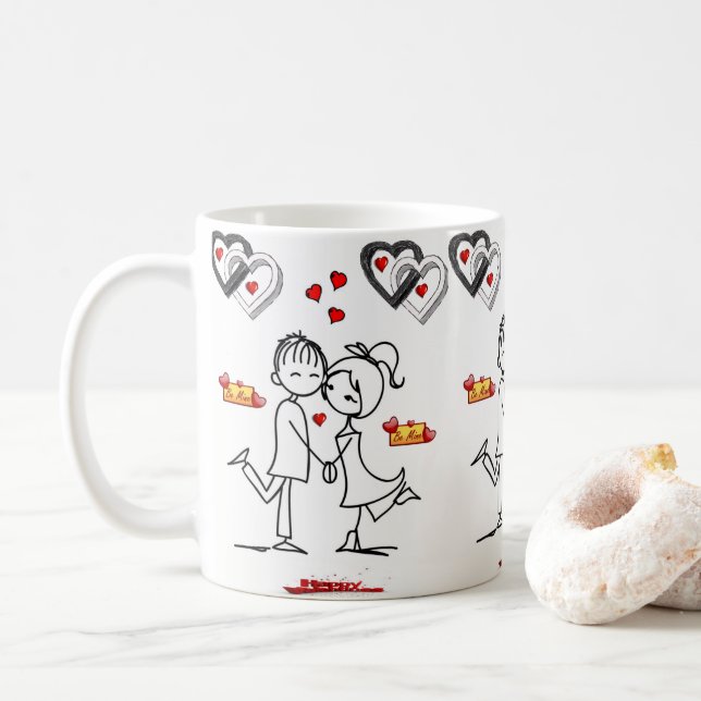 Valentinstag Tasse Tasse (Mit Donut)