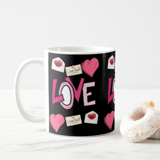 Valentinstag-Tasse Tasse (Mit Donut)