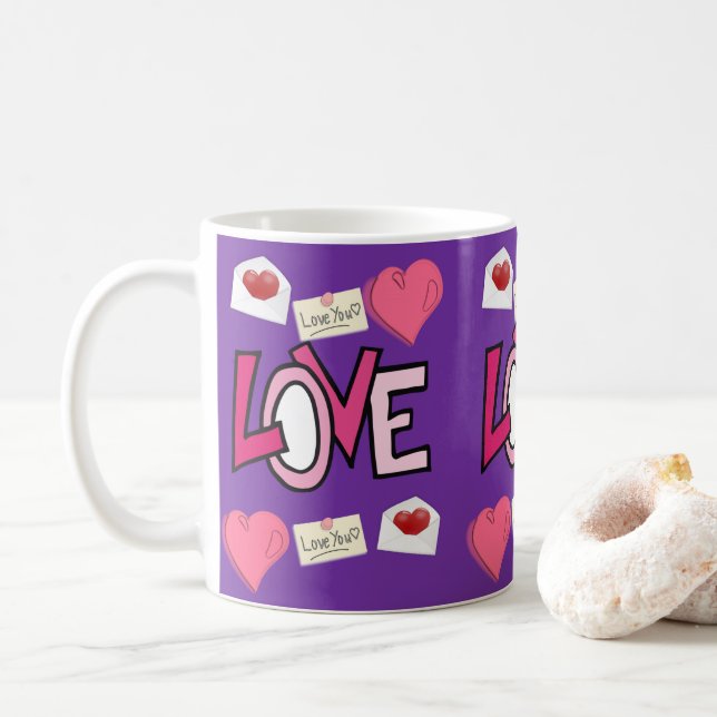 Valentinstag-Tasse Tasse (Mit Donut)