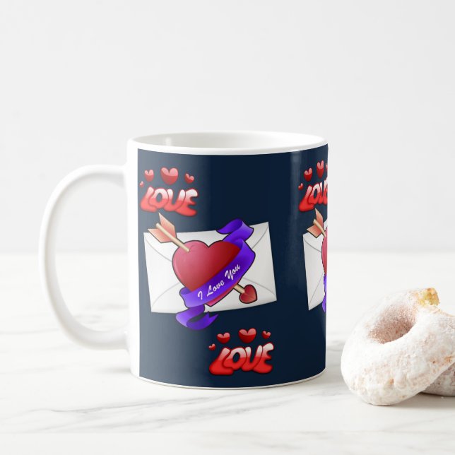 Valentinstag-Tasse Tasse (Mit Donut)