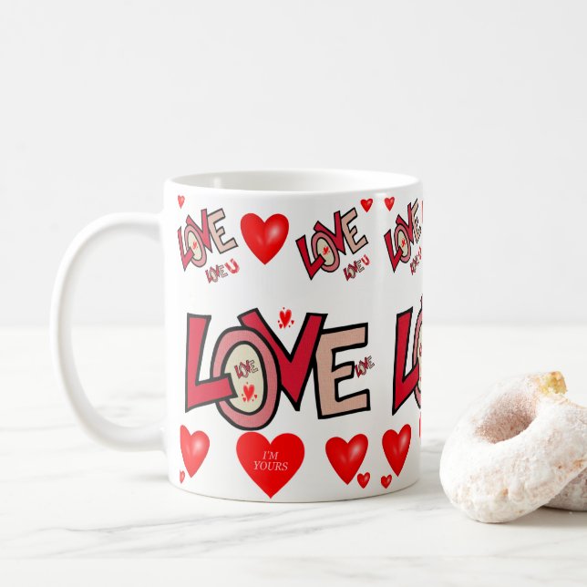 Valentinstag-Tasse Tasse (Mit Donut)