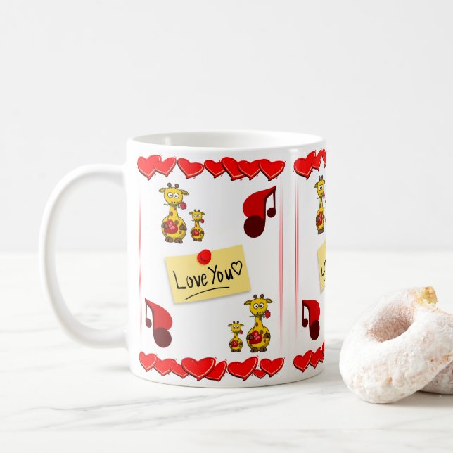Valentinstag-Tasse Tasse (Mit Donut)