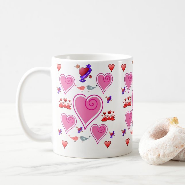 Valentinstag Tasse Tasse (Mit Donut)