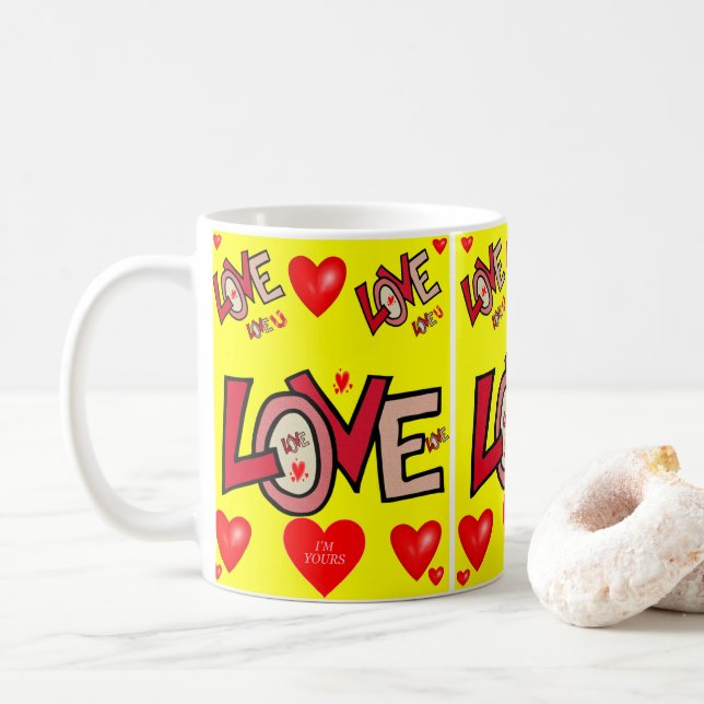 Valentinstag-Tasse Tasse (Mit Donut)