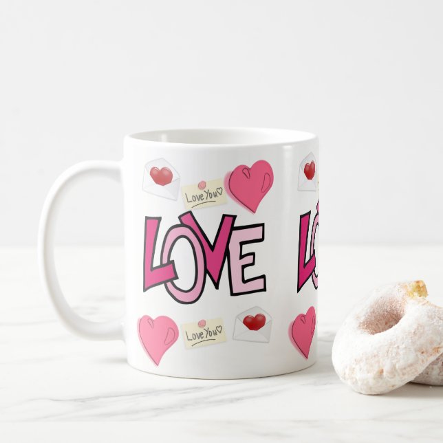 Valentinstag Tasse Tasse (Mit Donut)