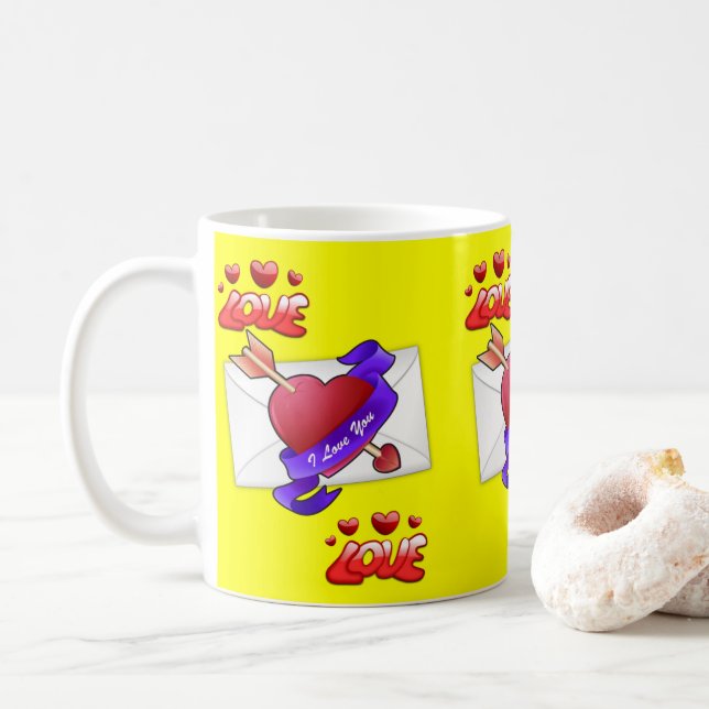 Valentinstag-Tasse Tasse (Mit Donut)