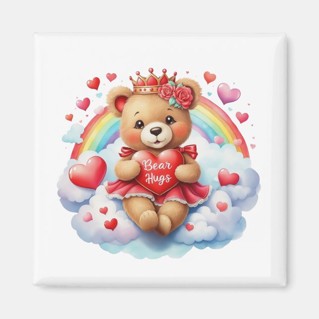Valentinstag-Teddy-Magnet   Magnet (Vorne)