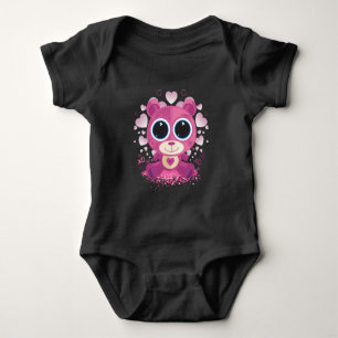 Valentinstag Teddybär Baby Strampler