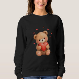 Valentinstag-Teddybär mit Herz T-Shirt