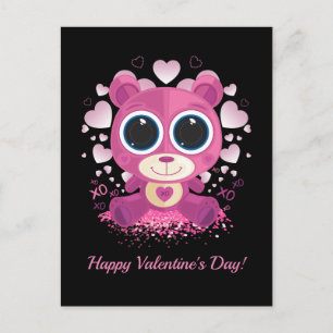 Valentinstag Teddybär Postkarte