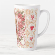 Valentinstag, Teddybär, rosa Herz und Blume