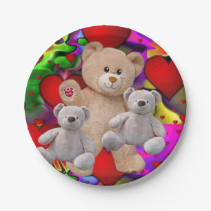 Valentinstag, Teddybär, Teller