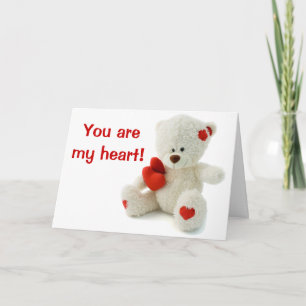 Valentinstag Teddybären Grußkarte Feiertagskarte