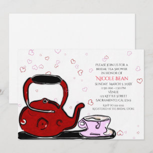 Valentinstag-Teeparty-Chic-Party-Einladungen Einladung