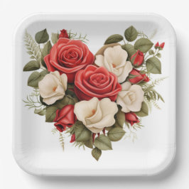 Valentinstag-Teller Serie 1-2 Pappteller