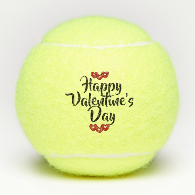 Valentinstag Tennisball von dalDesignNZ Tennisbälle (Vorderseite)