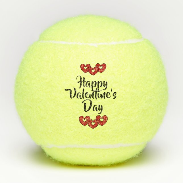 Valentinstag Tennisball von dalDesignNZ Tennisbälle (Vorderseite)