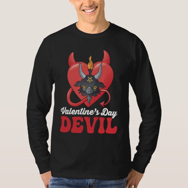 Valentinstag Teufel Baphomet T-Shirt (Vorderseite)