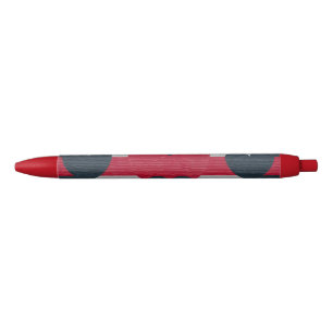 Valentinstag-Textur-Design schwarzer Tintenstift Kugelschreiber