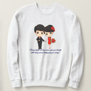 Valentinstag Thema Liebe Design Sweatshirt