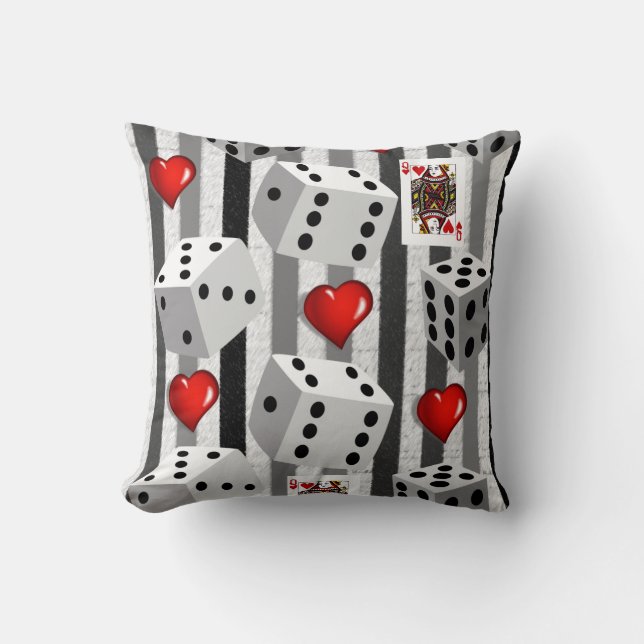 Valentinstag Throw Pillow Kissen (Vorderseite)