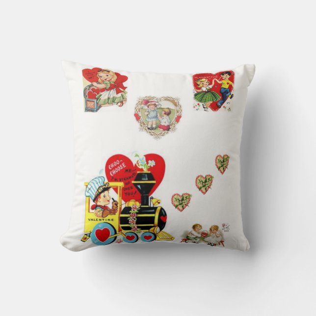 Valentinstag Throw Pillow Kissen (Vorderseite)