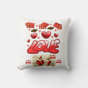 Valentinstag Throw Pillow Kissen