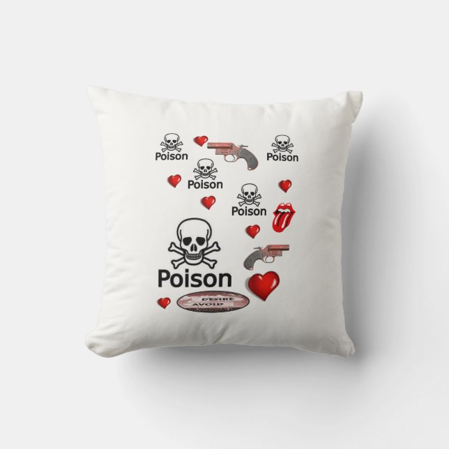 Valentinstag Throw Pillow Kissen (Vorderseite)