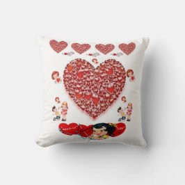 Valentinstag Throw Pillow Kissen