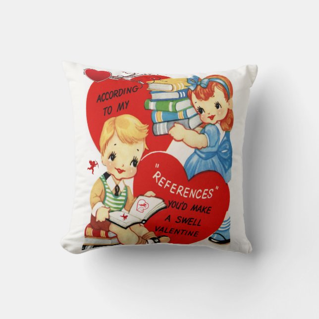 Valentinstag Throw Pillow Kissen (Vorderseite)
