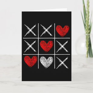 Valentinstag Tic-Tac-Toe Xo-Xo Lustiger Valentinsg Karte