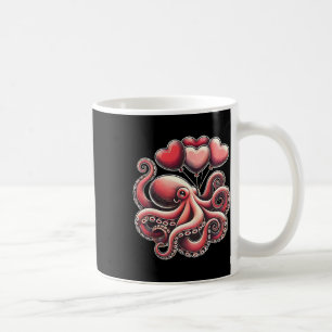 Valentinstag Tintenfisch Mit Herz Lloons Tintenfis Kaffeetasse