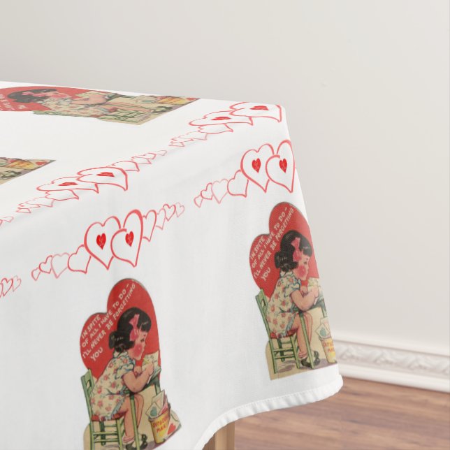Valentinstag Tischdecke (Beispiel)