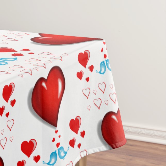 Valentinstag Tischdecke (Beispiel)