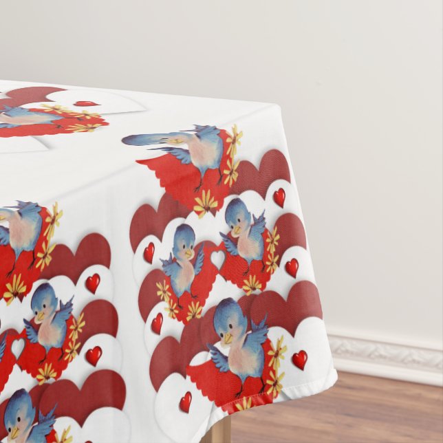 Valentinstag Tischdecke (Beispiel)