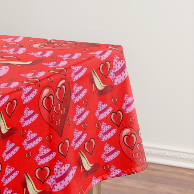 Valentinstag Tischdecke (Beispiel)