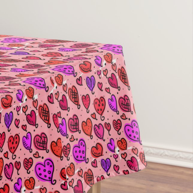 Valentinstag Tischdecke (Beispiel)