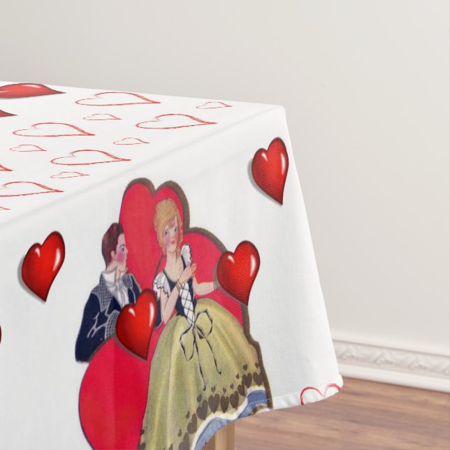 Valentinstag Tischdecke (Beispiel)